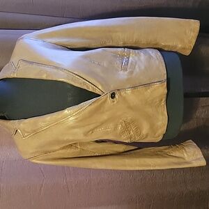 Leather Cropped Jacket